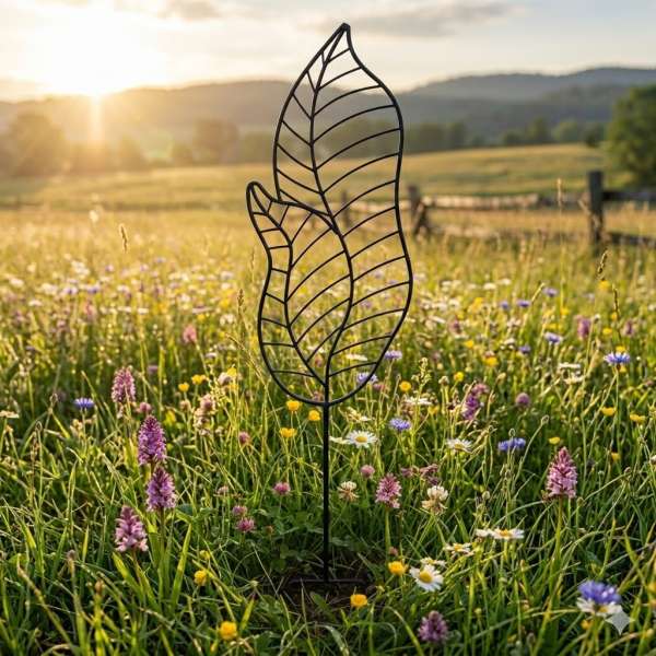 Wunderschönes Rankgitter Rankblatt  ca. 166 cm - Gartendekoration